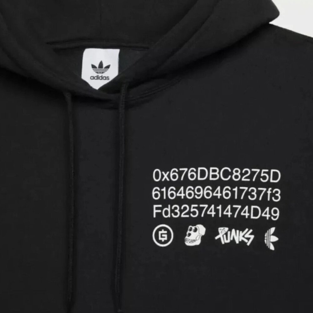 Adidas Originals Bored Ape Yacht Club BAYC Punks Into the Metaverse Hoodie